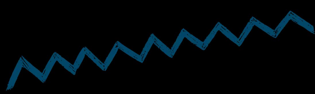 Blue zigzag illustration