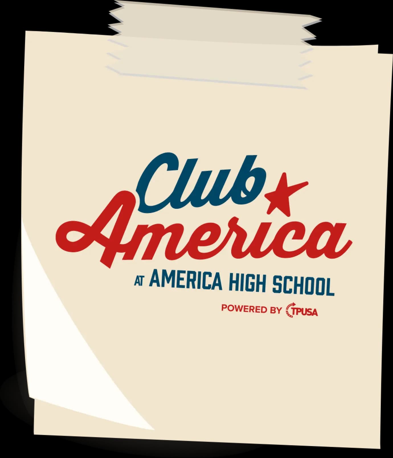 Post it with a logo example